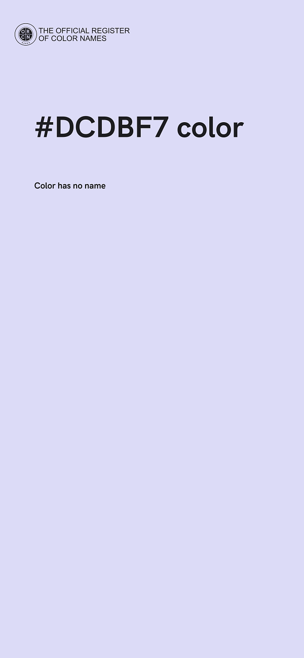 #DCDBF7 color image