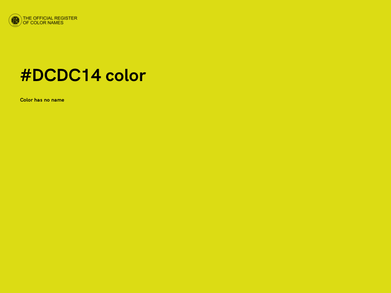 #DCDC14 color image