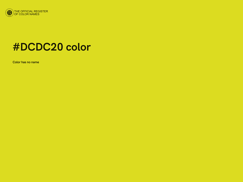 #DCDC20 color image