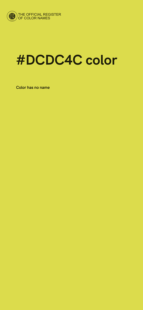 #DCDC4C color image