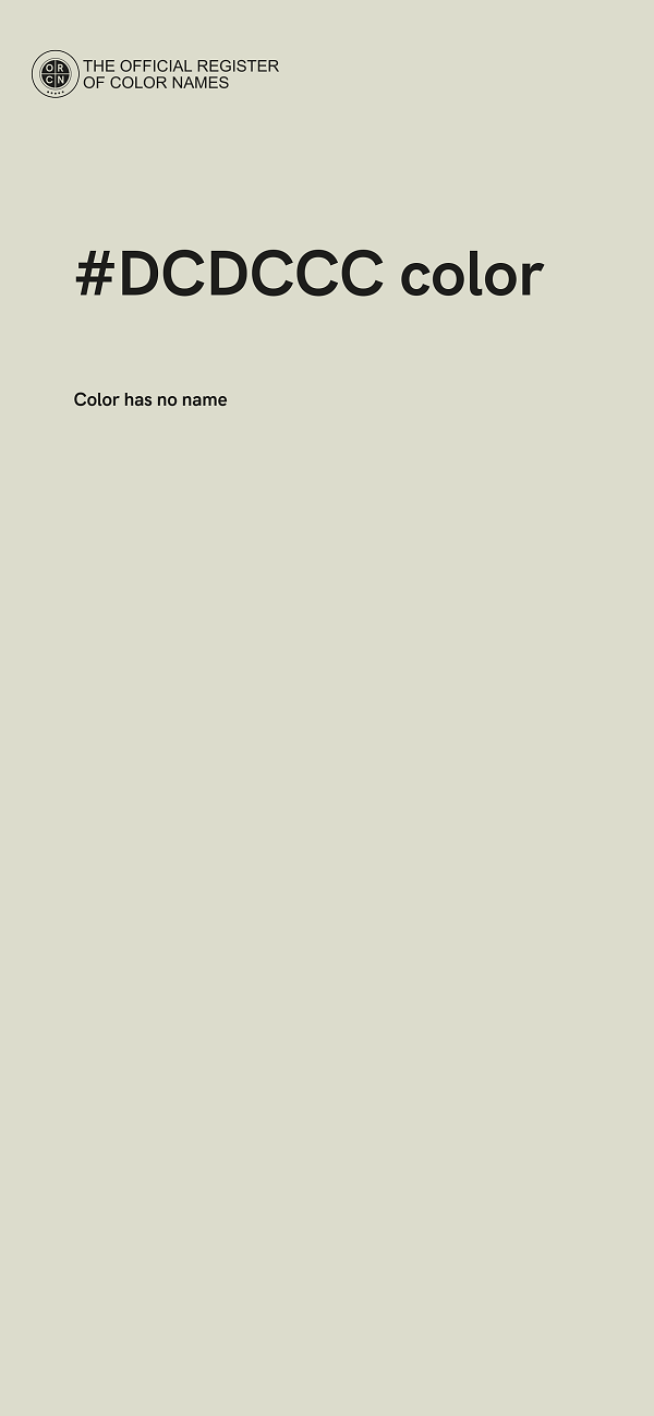 #DCDCCC color image