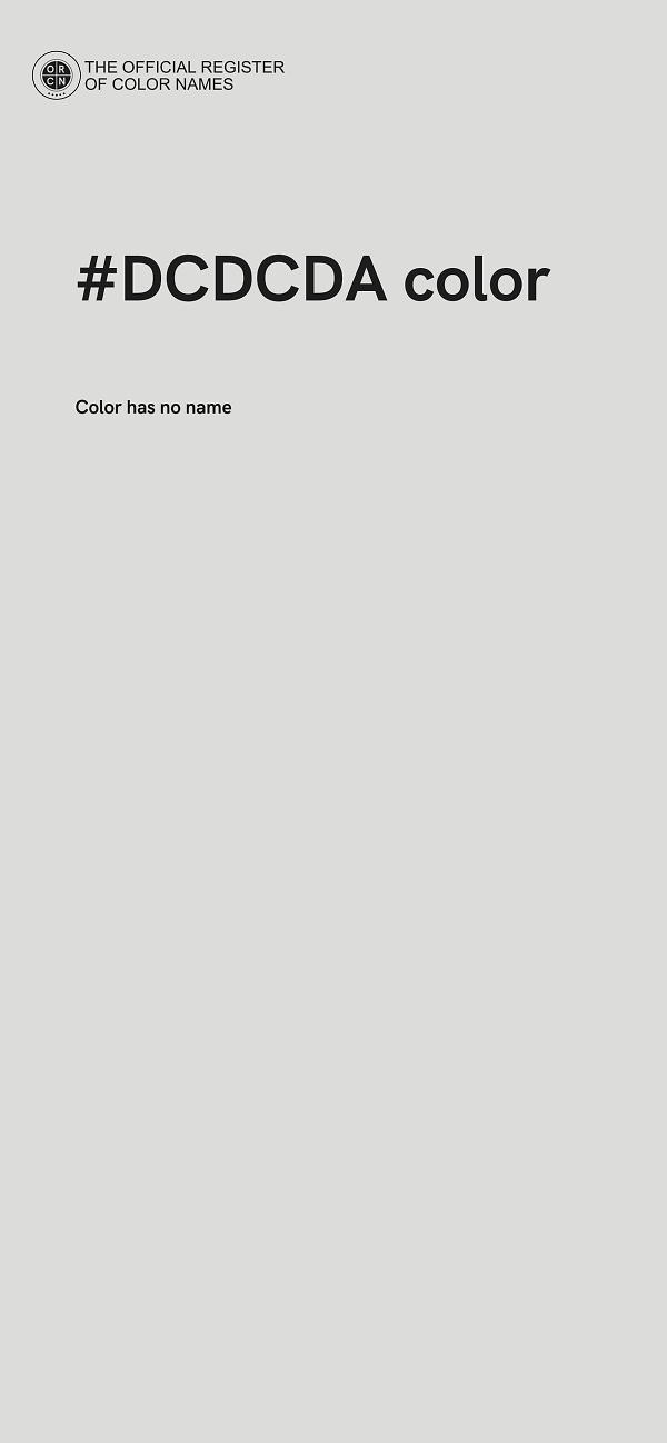 #DCDCDA color image