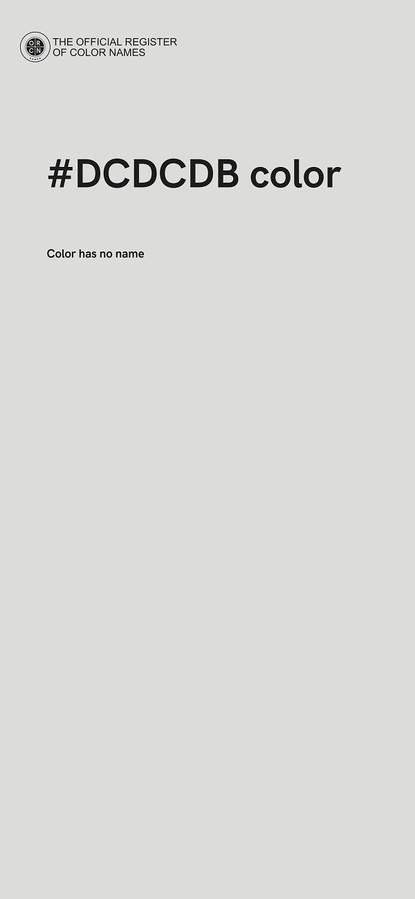 #DCDCDB color image