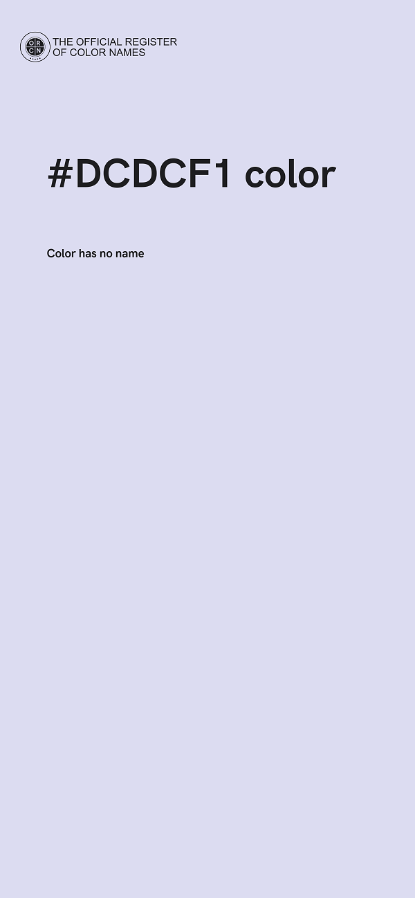 #DCDCF1 color image