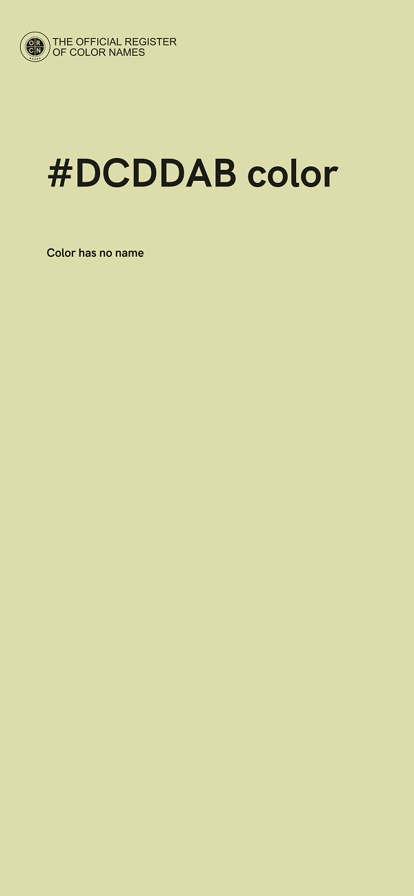 #DCDDAB color image