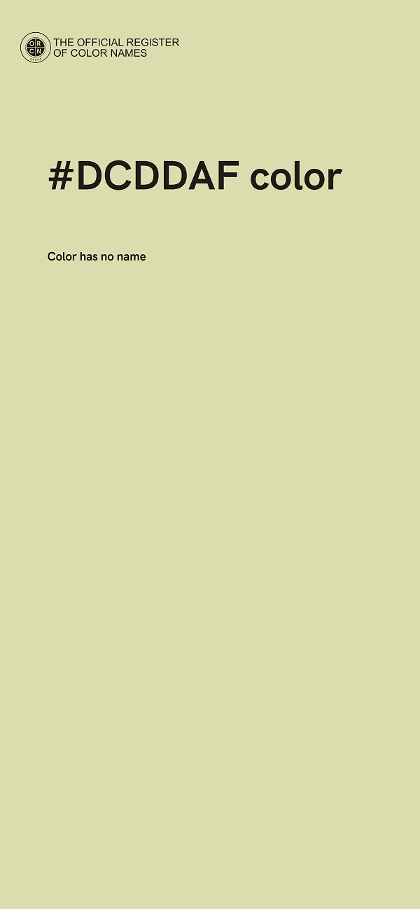 #DCDDAF color image