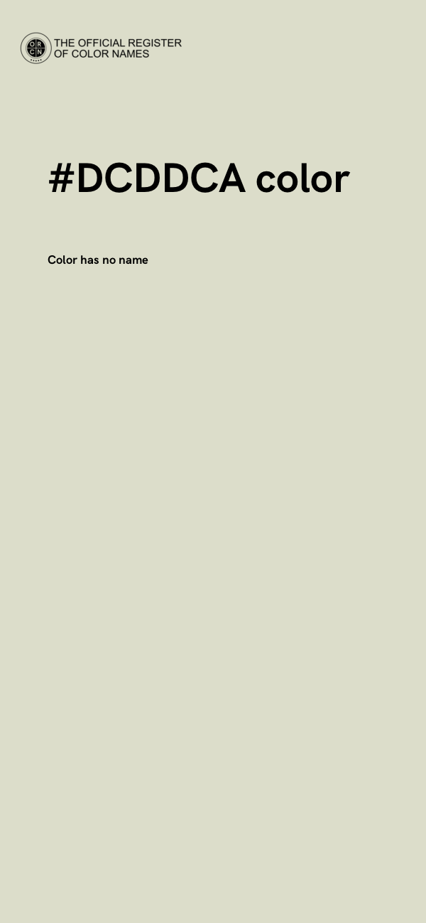#DCDDCA color image