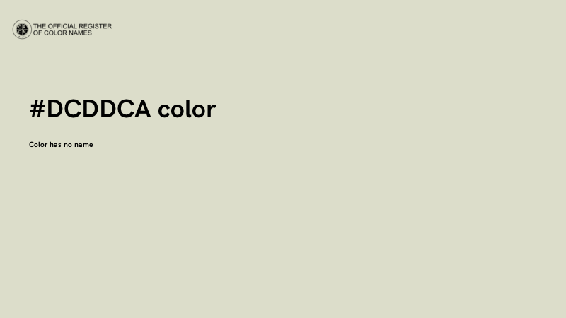 #DCDDCA color image