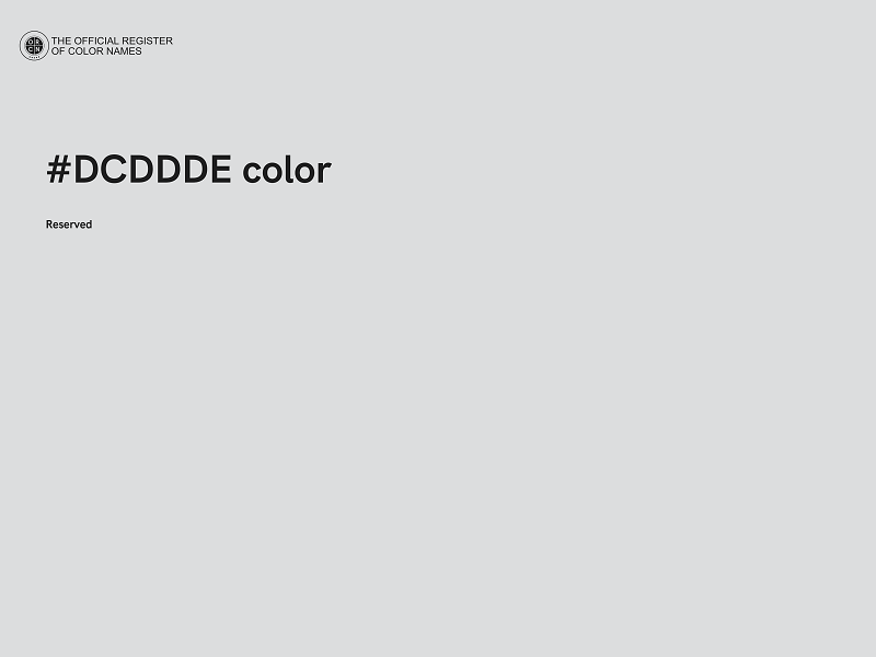 #DCDDDE color image