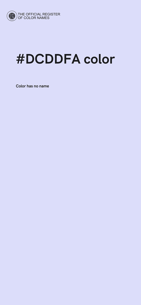 #DCDDFA color image