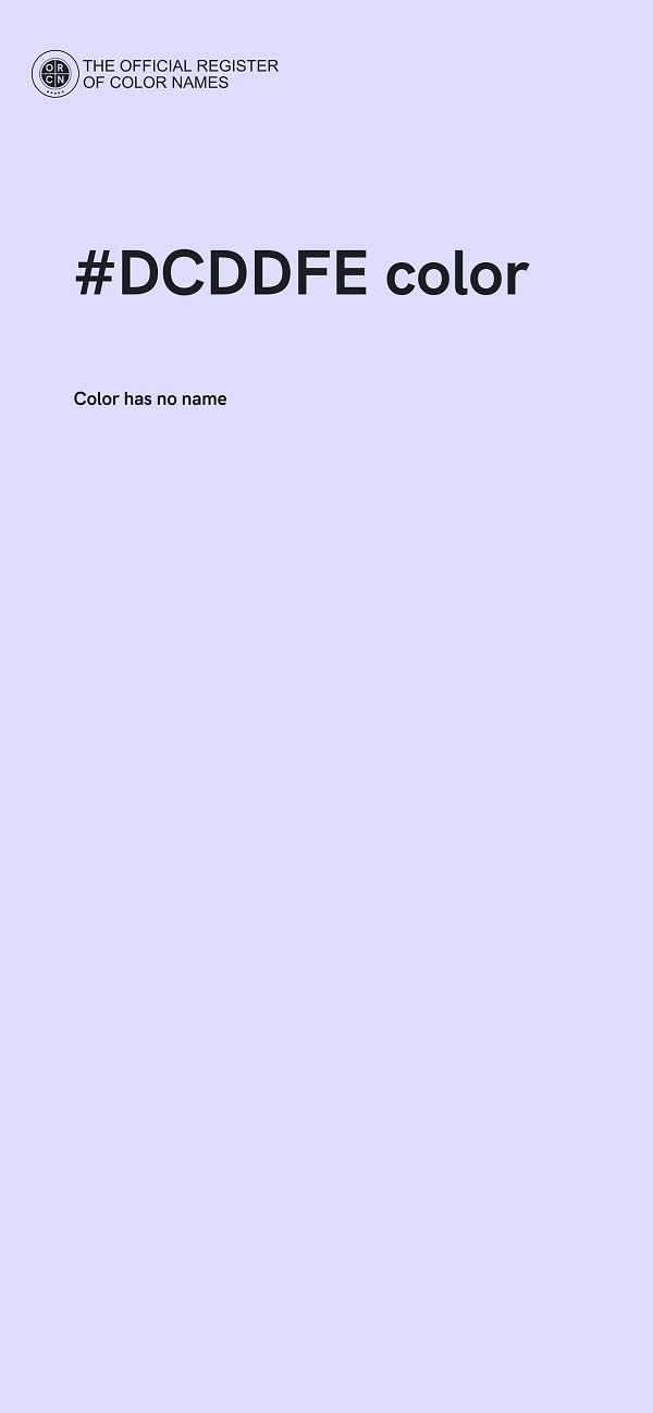#DCDDFE color image