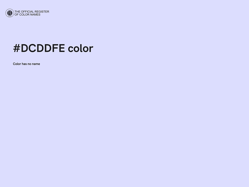 #DCDDFE color image