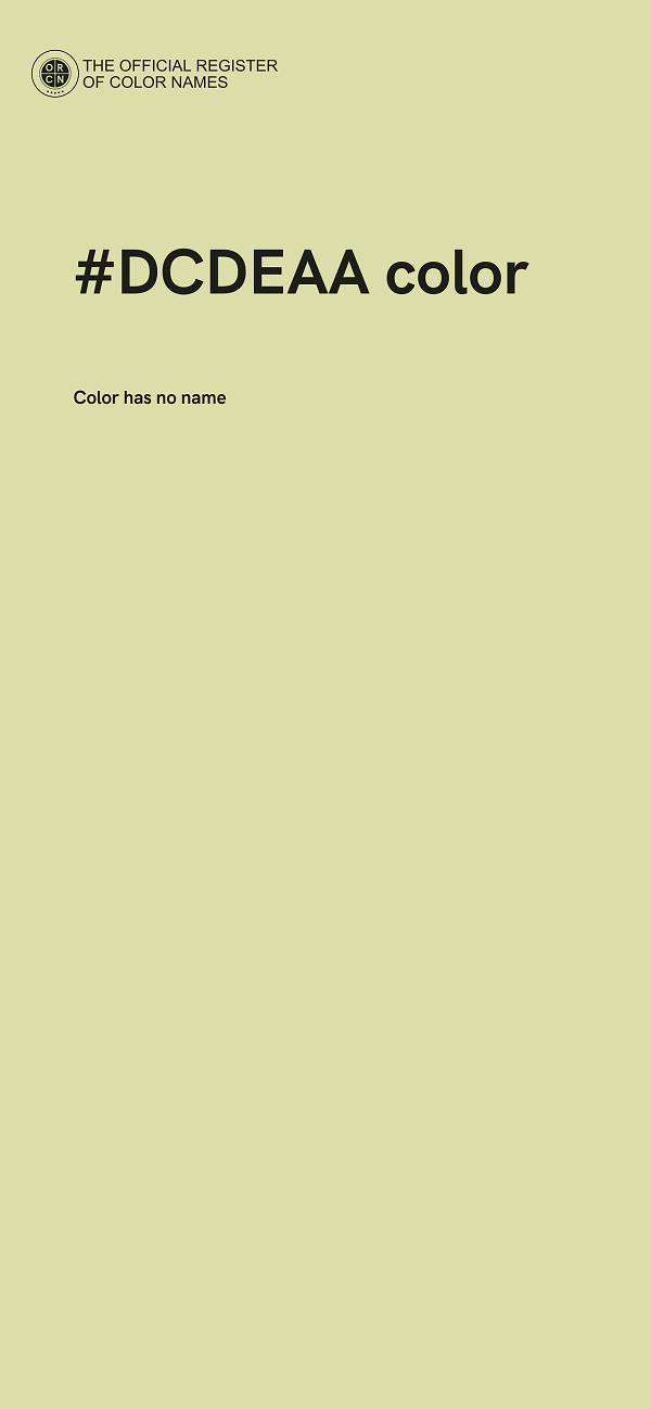 #DCDEAA color image