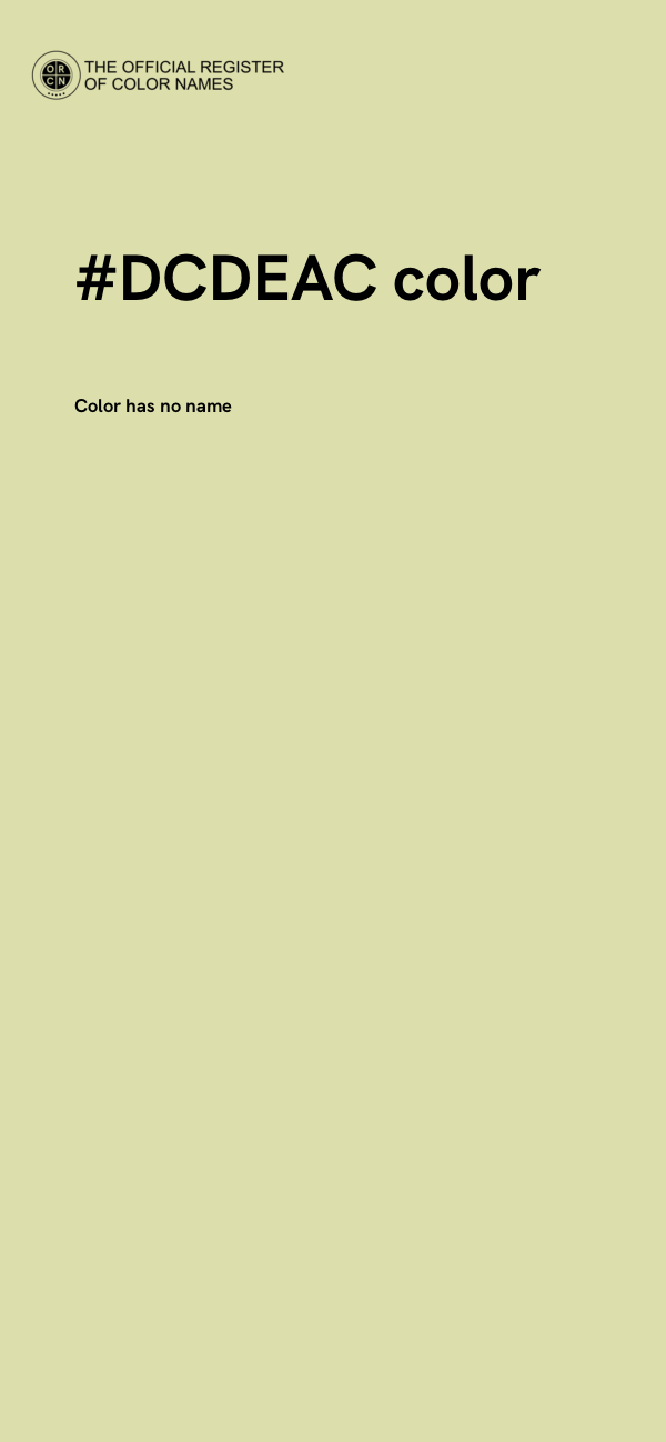 #DCDEAC color image