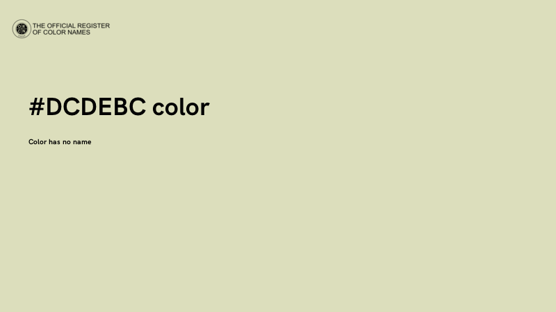 #DCDEBC color image