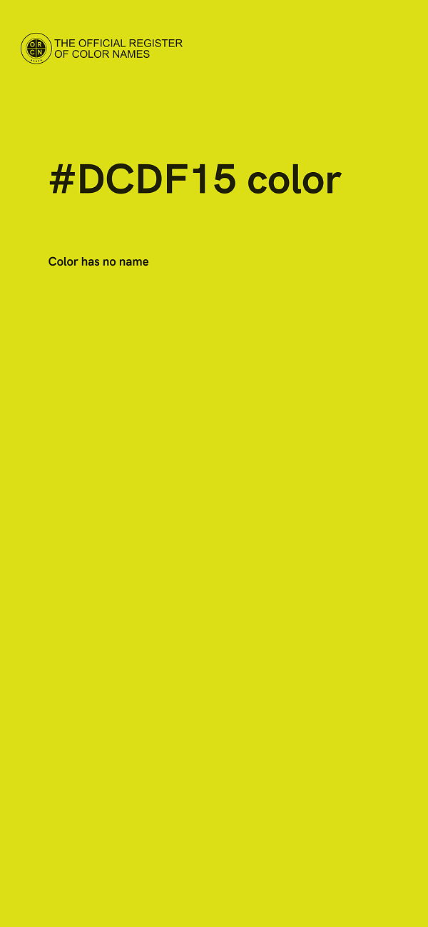 #DCDF15 color image
