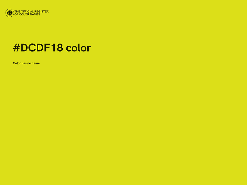 #DCDF18 color image