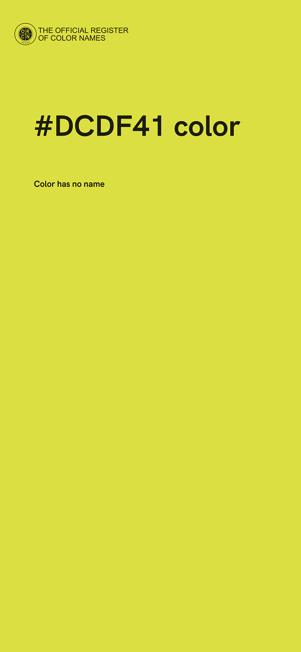 #DCDF41 color image