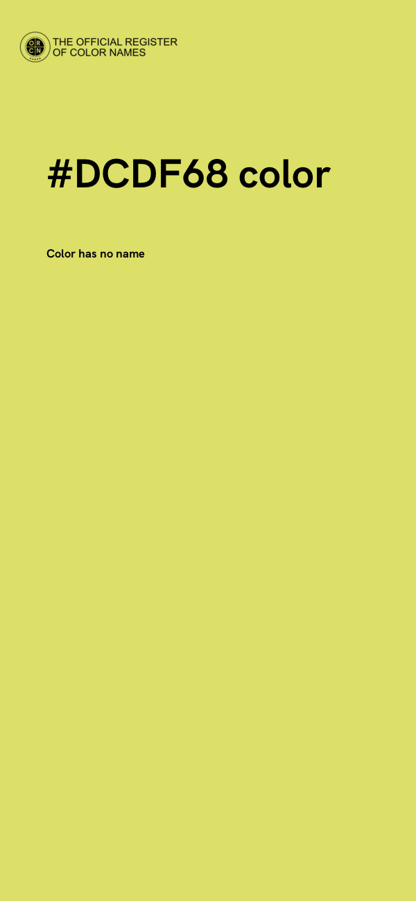 #DCDF68 color image