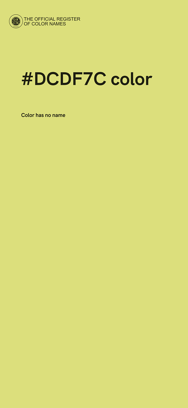 #DCDF7C color image