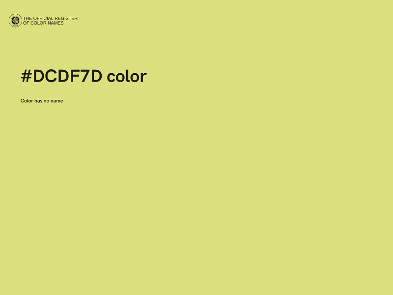 #DCDF7D color image