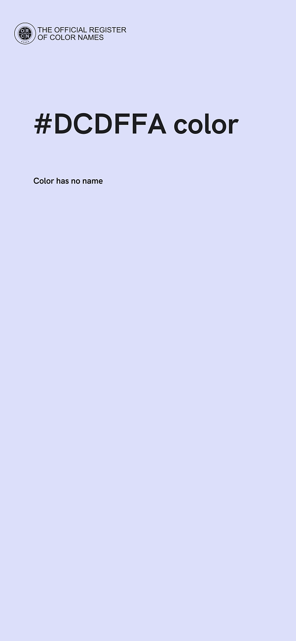 #DCDFFA color image