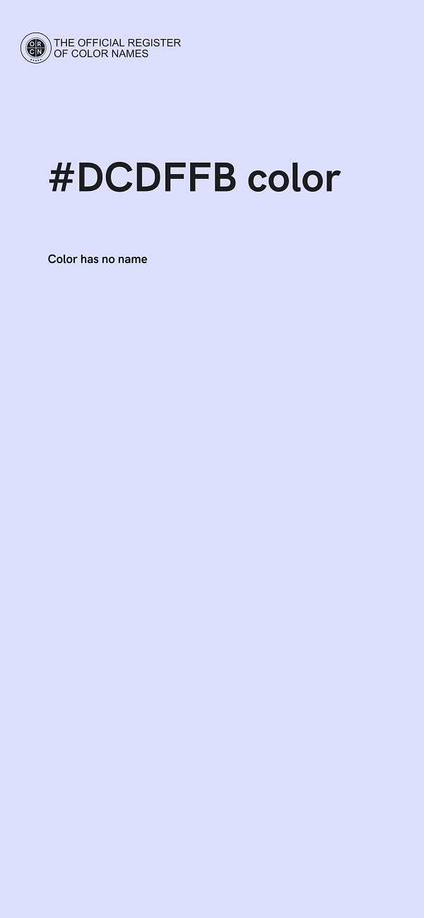 #DCDFFB color image