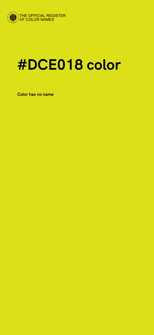 #DCE018 color image