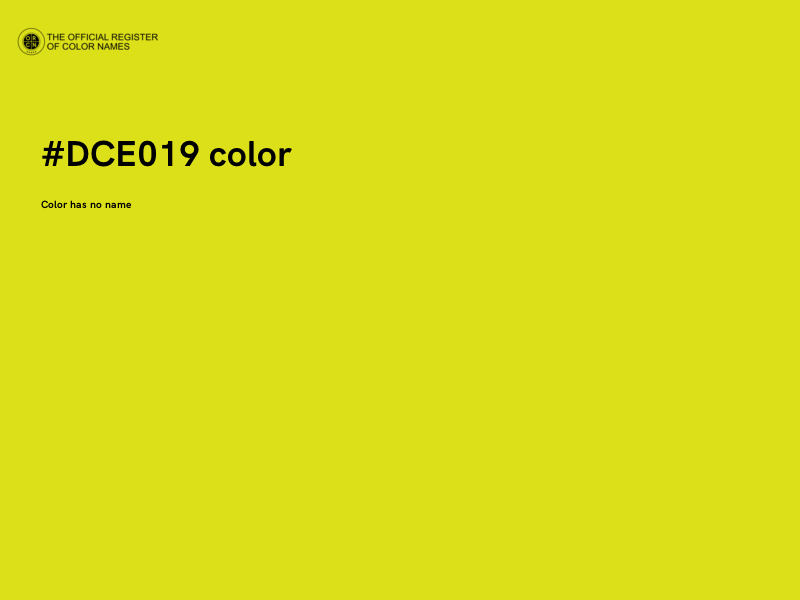 #DCE019 color image