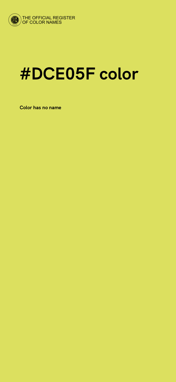 #DCE05F color image