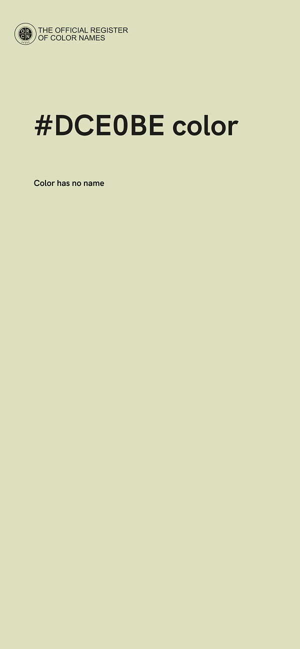#DCE0BE color image