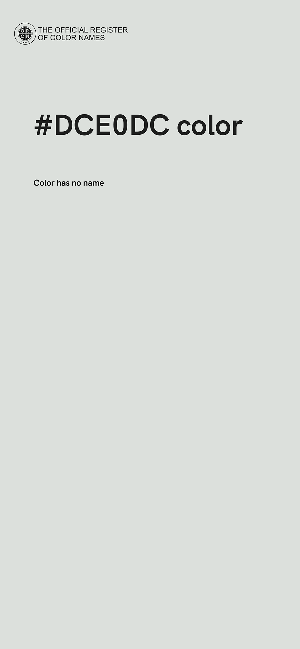 #DCE0DC color image