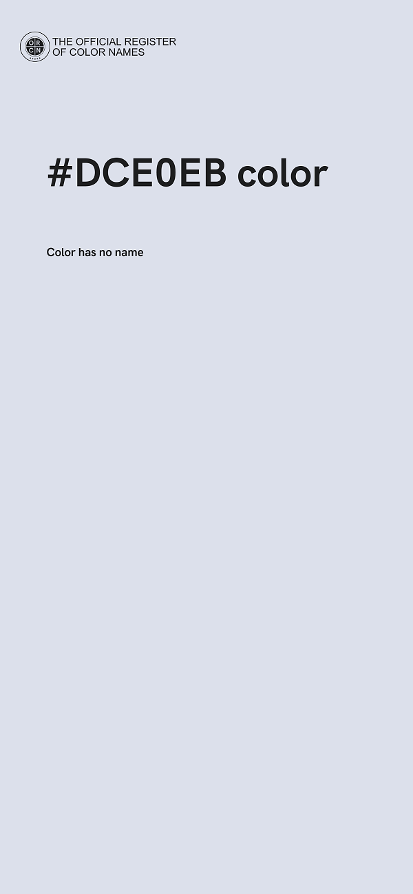 #DCE0EB color image
