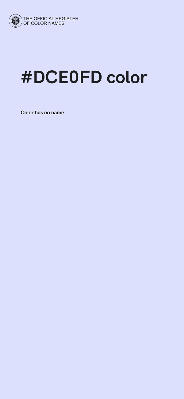 #DCE0FD color image