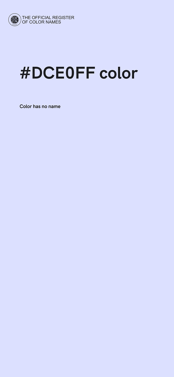 #DCE0FF color image