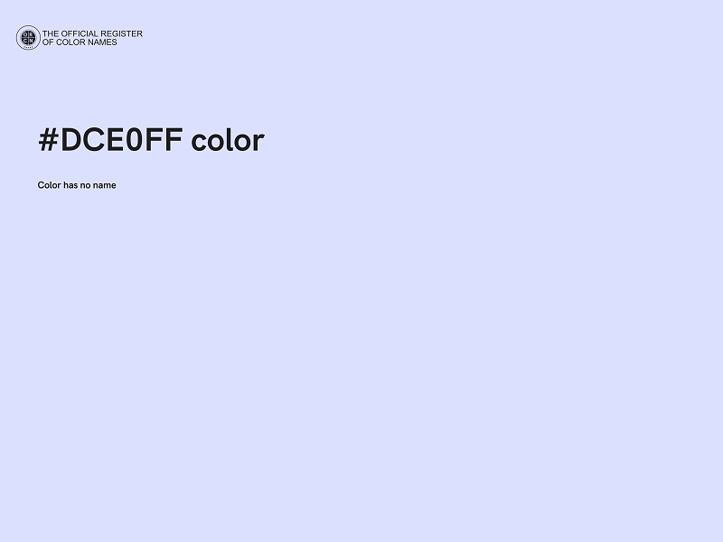 #DCE0FF color image