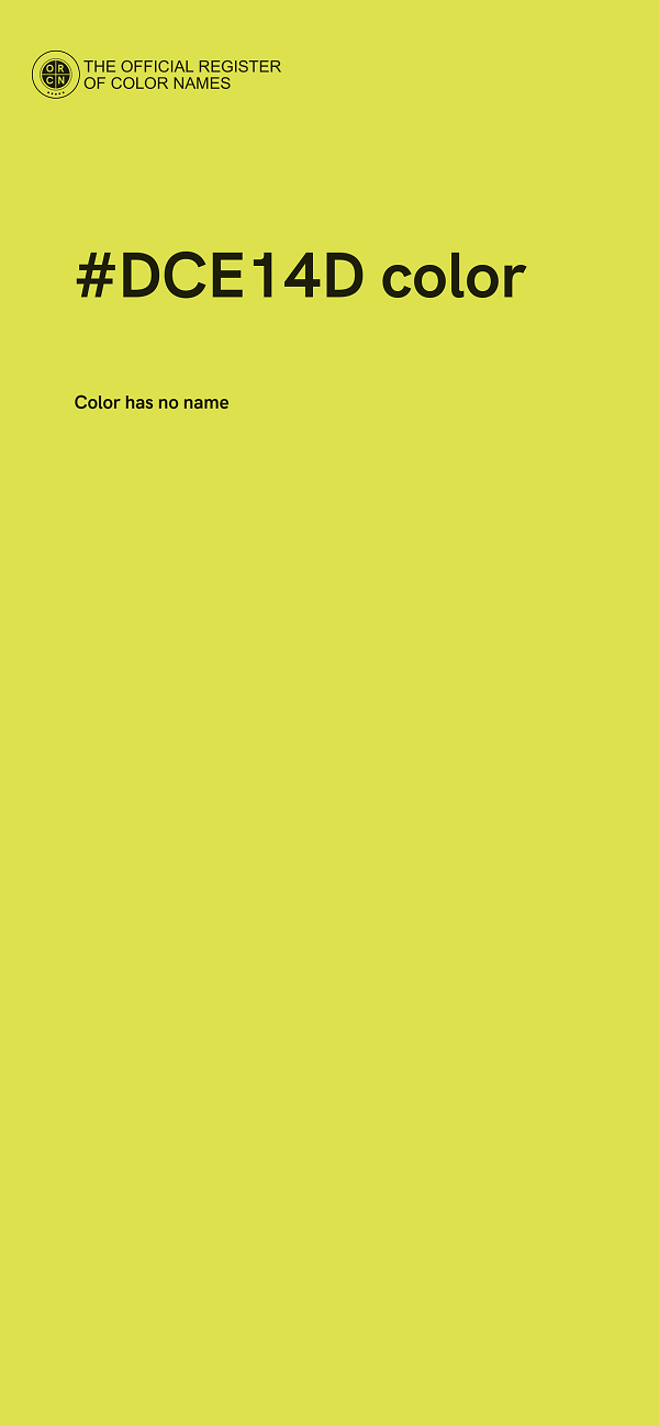 #DCE14D color image
