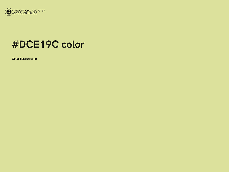 #DCE19C color image