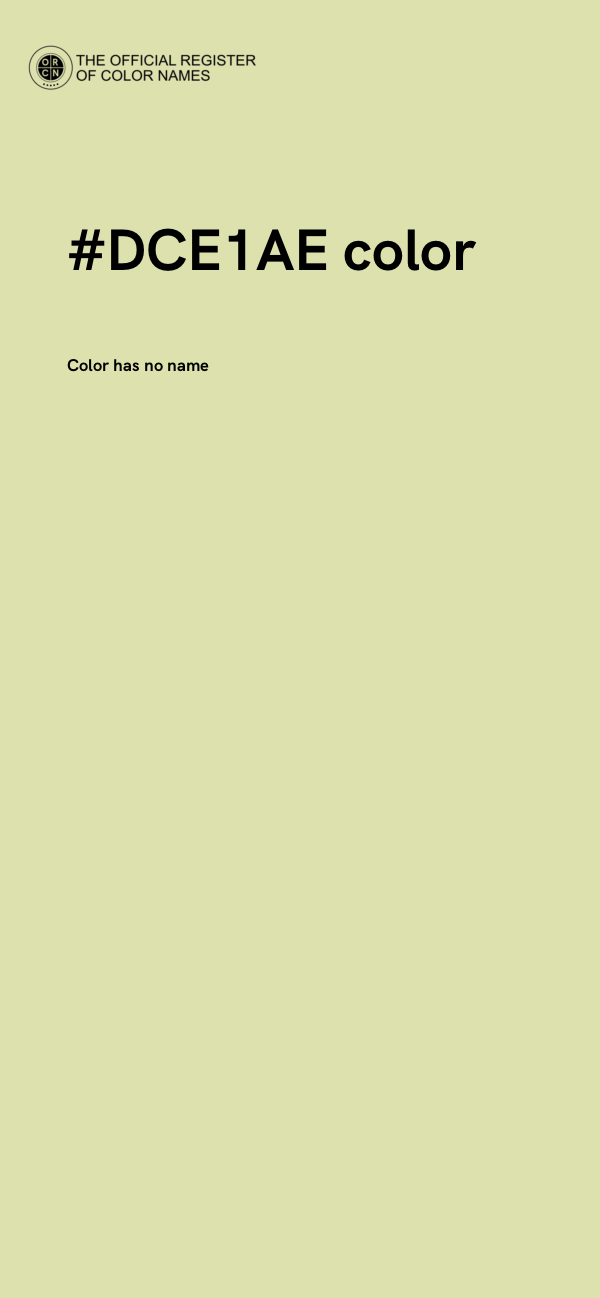 #DCE1AE color image