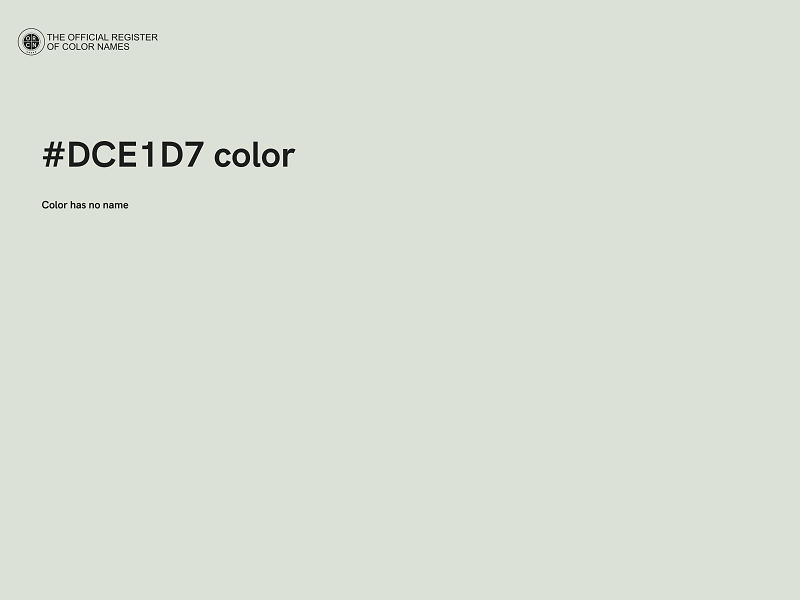 #DCE1D7 color image