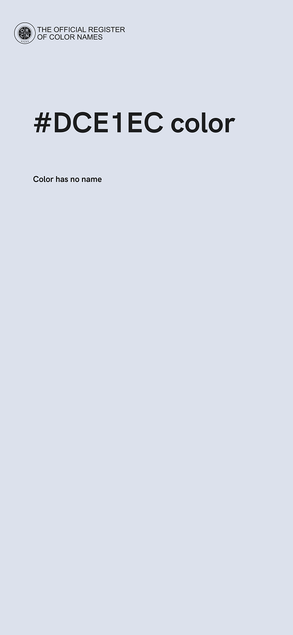 #DCE1EC color image
