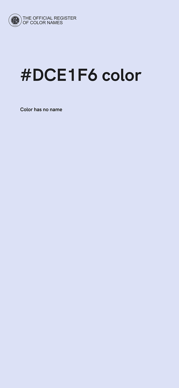 #DCE1F6 color image