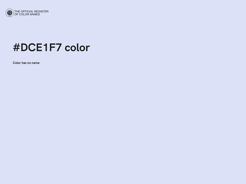 #DCE1F7 color image