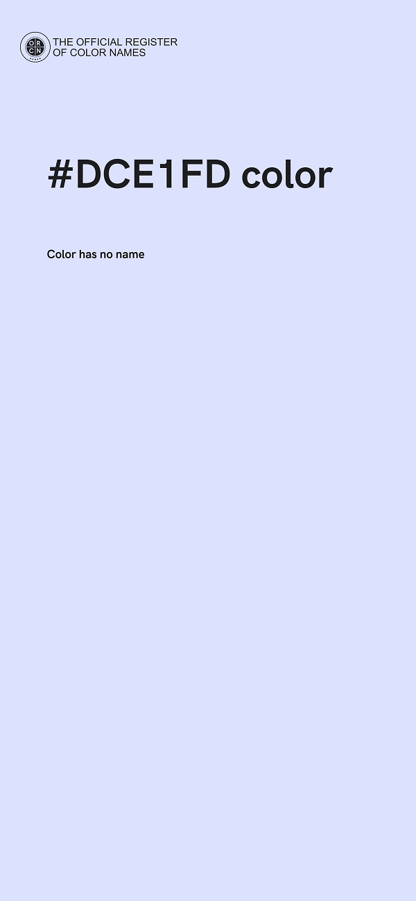#DCE1FD color image
