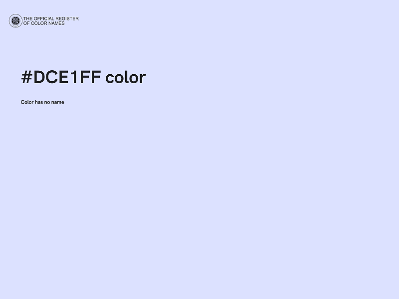 #DCE1FF color image