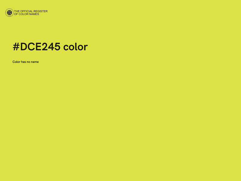 #DCE245 color image