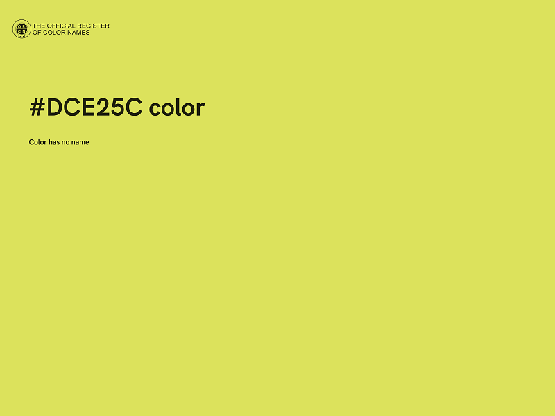 #DCE25C color image