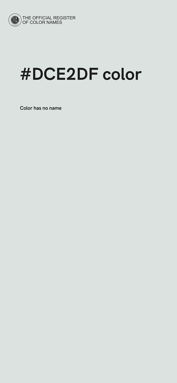 #DCE2DF color image