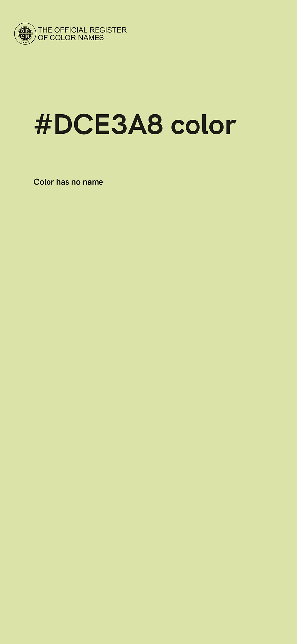 #DCE3A8 color image