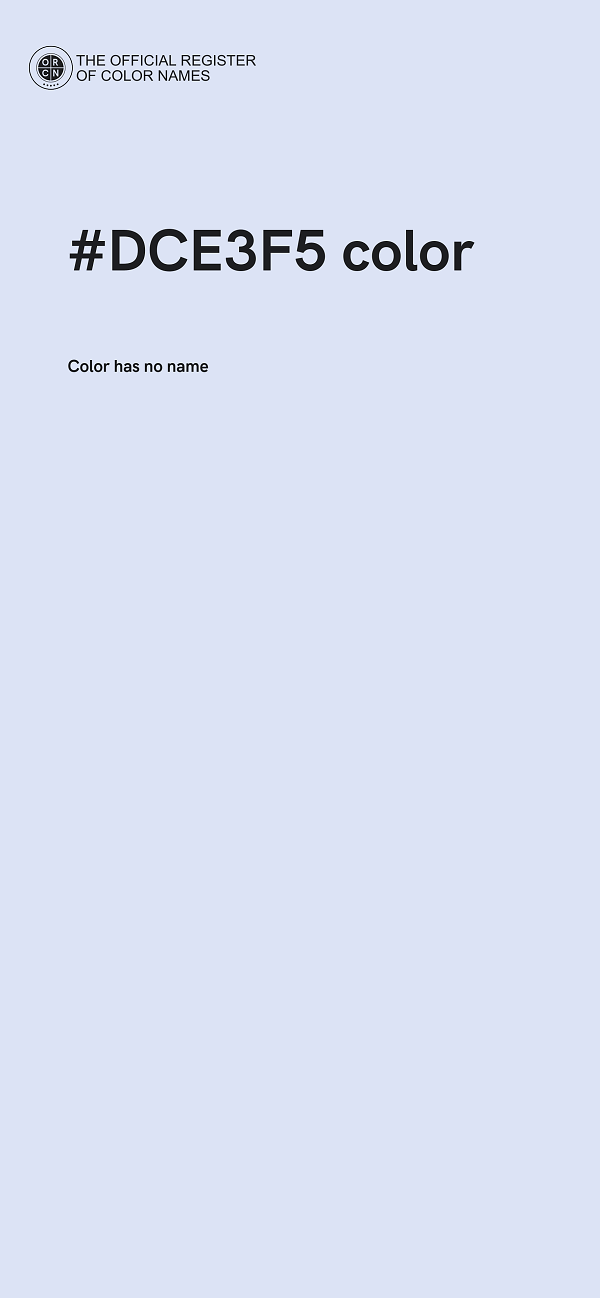 #DCE3F5 color image